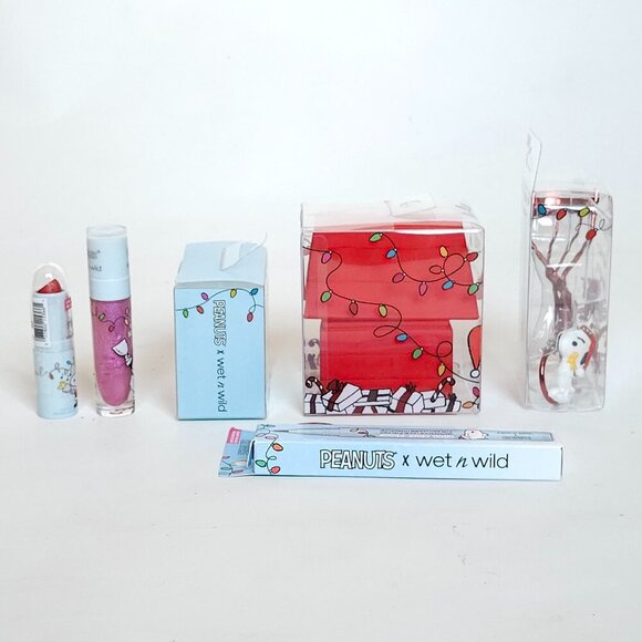 Snoopy Wet N Wild Peanuts Holiday Collection Makeup Lot of 6 Pieces BNIP - Picture 8 of 14